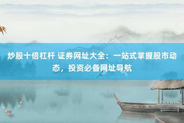 炒股十倍杠杆 证券网址大全：一站式掌握股市动态，投资必备网址导航