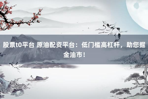 股票t0平台 原油配资平台：低门槛高杠杆，助您掘金油市！