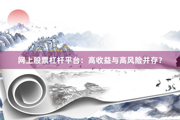 网上股票杠杆平台：高收益与高风险并存？