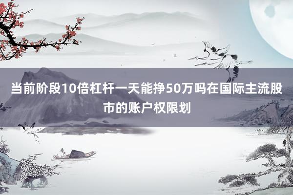 当前阶段10倍杠杆一天能挣50万吗在国际主流股市的账户权限划